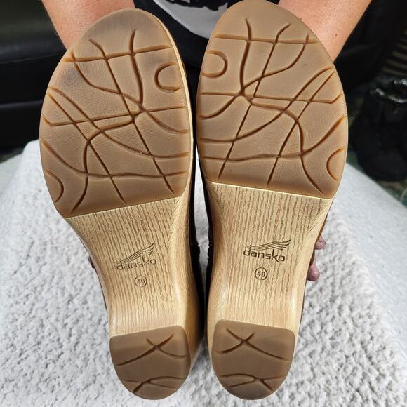 Dansko Lizanne Side-Zip Heeled Booties Leather Bootie Size EU 40 US 9.5 - Picture 6 of 7